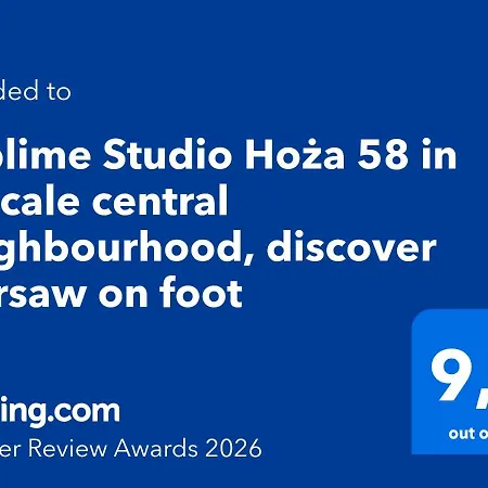 Sublime Hoza 58 In Upscale Neighbourhood, Discover On Foot Warszawa